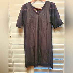 Topshop black mesh dress size 8